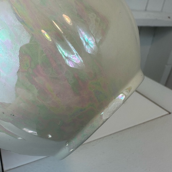 Iridescent Pitcher & Bowl Set Royal Haeger Style Cottagecore Retroglam Accent - Picture 7 of 11